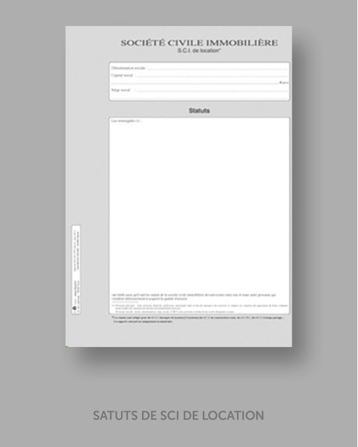 STATUTS DE SCI DE LOCATION