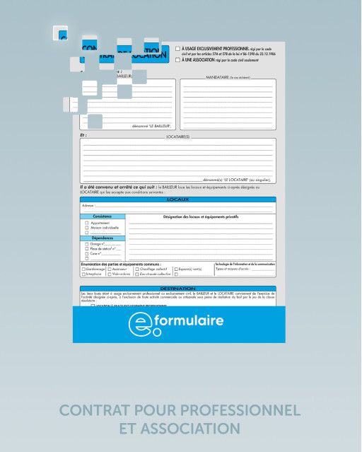CONTRAT POUR PROFESSIONNEL ET ASSOCIATION - En Ligne
