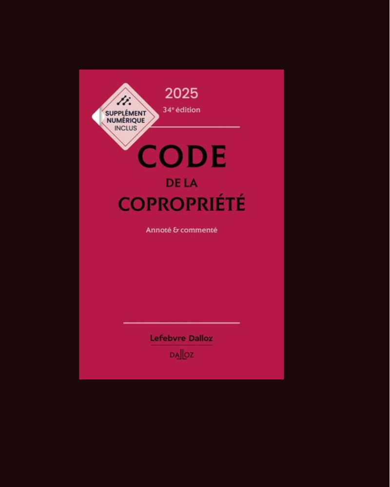 CODE DE LA COPROPRIÉTÉ Commenté