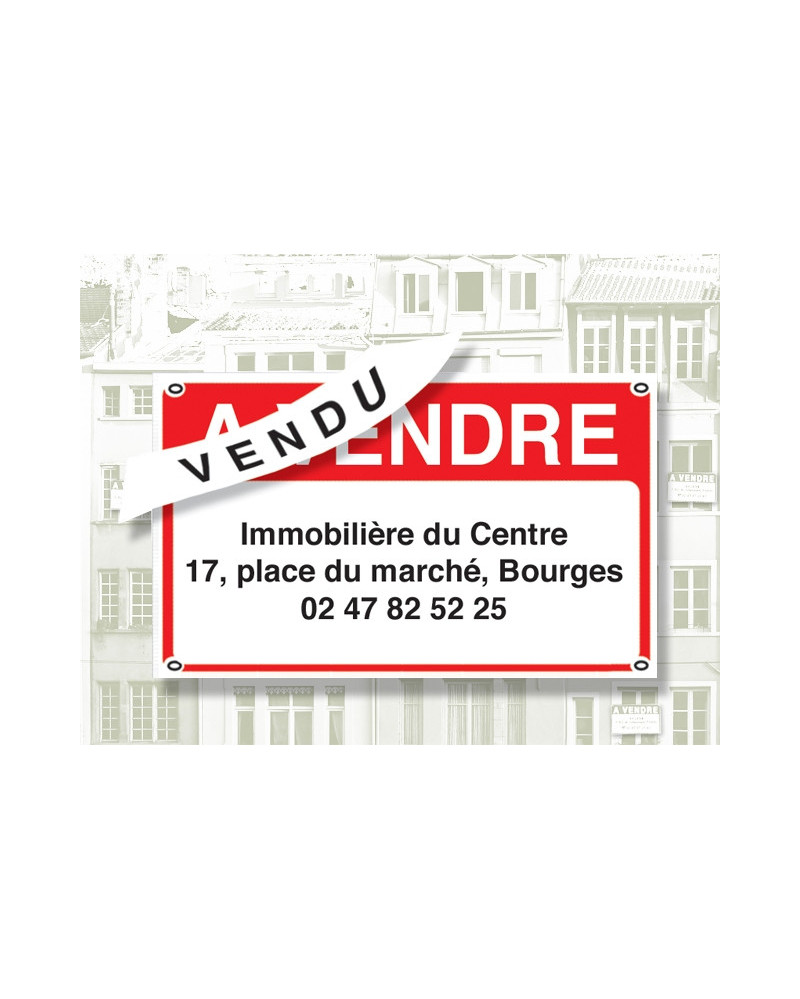 Sticker "Vendu" AUTOCOLLANT POUR PANNEAUX